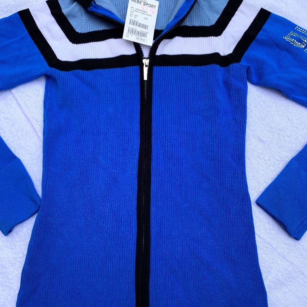 Brand New Bebe Zip-up Sweater (NWT)